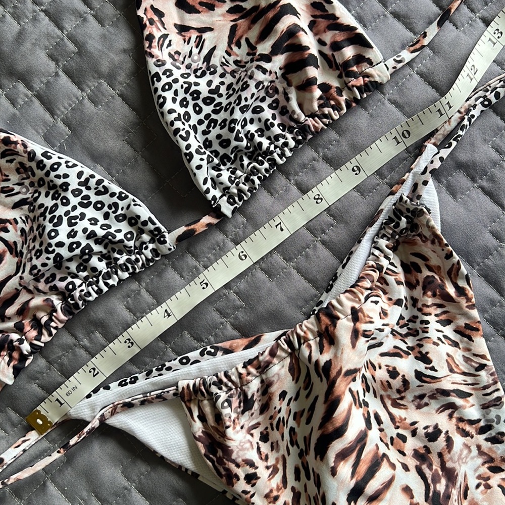Animal print string bikini - Picture 9 of 12